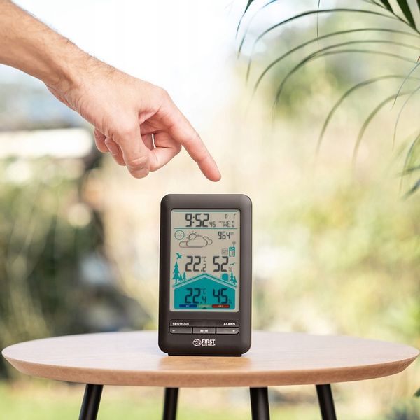 Bezprzewodowa stacja pogody ZEGAR HIGROMETR FIRST AUSTRIA zdjęcie 5