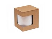 Pudełko na kubek 330ml z okienkiem na prezent