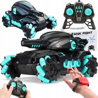 CZOŁG SAMOCHÓD ZDALNIE STEROWANY Z ARMATĄ NA ŻELOWE KULKI 4x4 PILOT I GESTY