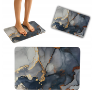 Mata łazienkowa antypoślizgowa szybkoschnąca dywanik do łazienki grey 50x80