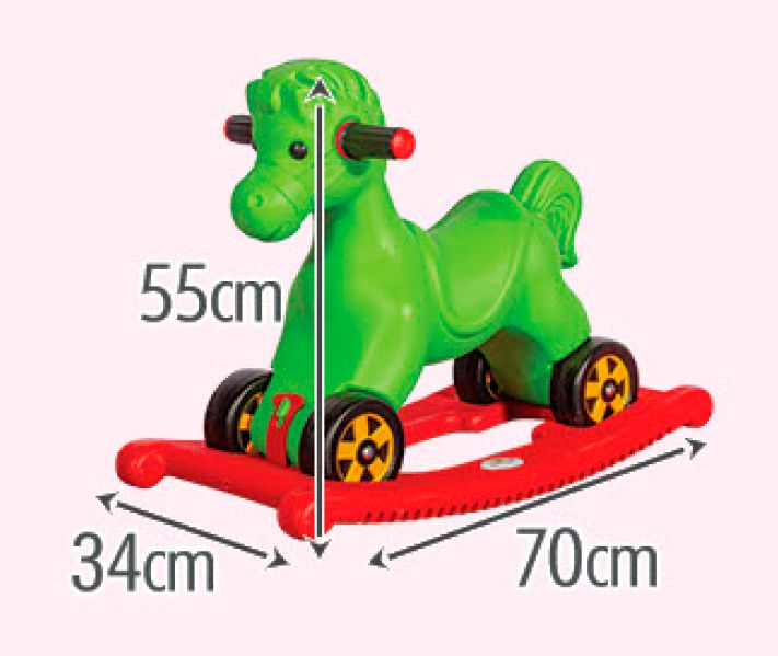 bujak dla dzieci Konik - zielony zdjęcie 2