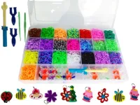 GUMKI do robienia Bransoletek 4500 szt + Zawieszki