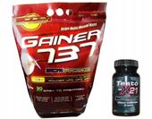 Testo-x21 + Gainer 737 3kg zestaw na masę i siłę