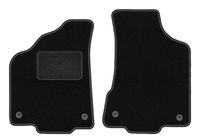 Dywaniki przednie welurowe do: Volkswagen Polo III FL 6N2 1999-2001 czarne