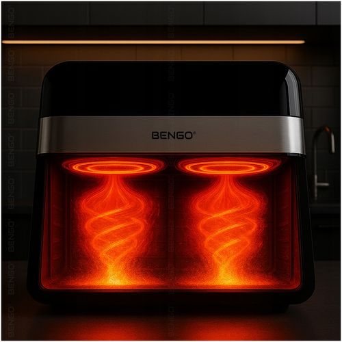 Frytkownica beztłuszczowa RODZINNA dual AIRFRYER 10L 2800W WiFi Tuya na Arena.pl