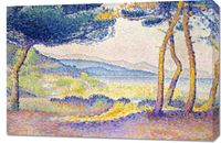 Obraz 90x60cm Pines Along the Shore, Henri-Edmond Cross do Salonu