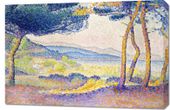 Obraz 90x60cm Pines Along the Shore, Henri-Edmond Cross do Salonu