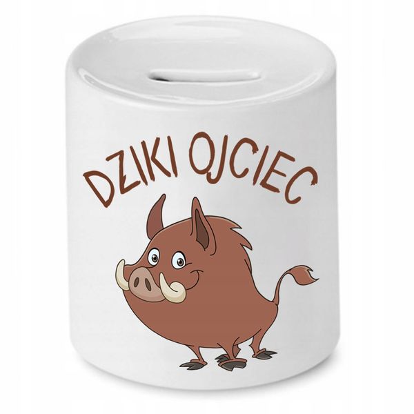 Skarbonka Dla Taty Dziki Ojciec Prezent Z Nadrukiem Ze Zdjęciem zdjęcie 1