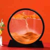 3D Ruchomy Piasek Obraz Okrągłe Szkło Głębokie – 5 inch