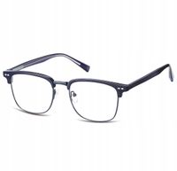 Okulary Oprawki KOREKCYJNE półramki zerówki Optyczne SUNOPTIC METAL+POLIWĘG