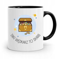 Kubek Czarny Dla Wędkarza Taki Wędkarz To Skarb Z Nadrukiem Ze Zdjęciem