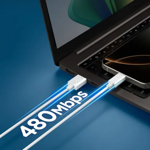 kabel spigen eb6010ac usb-a / usb-c 60w 100 cm - biały na Arena.pl