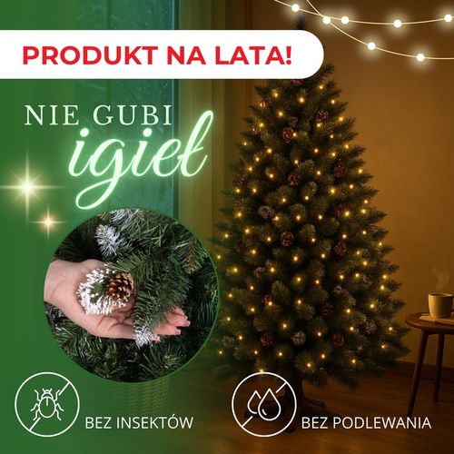 Choinka sztuczna premium 250 cm sosna diamentowa drzewko bożonarodzeniowe na Arena.pl