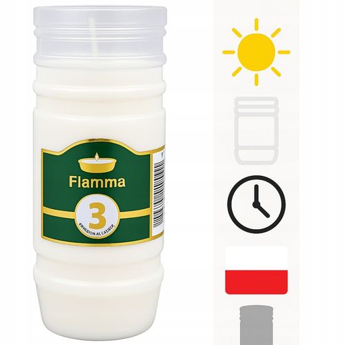 Wkłady do Zniczy Rewelacyjne na Upały Parafinowe 3dni x15 Długopalące do72h na Arena.pl