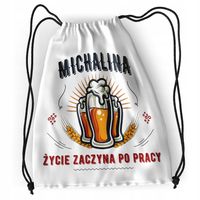 Plecak Dla Michaliny Sportowy Szkolny Worek Torba Z Nadrukiem Ze Zdjęciem