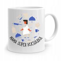 Kubek Prezent Dla Mamy Matki Mama Super Kucharka Z Nadrukiem Ze Zdjęciem