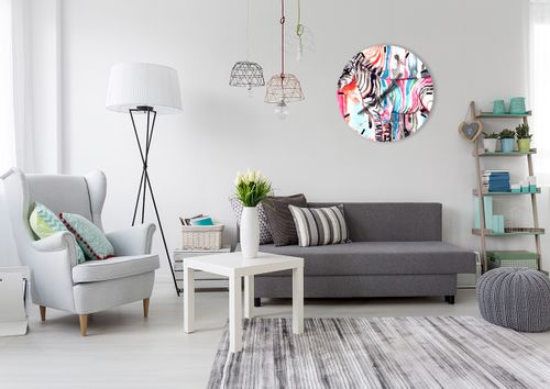 Zegar Ścienny - Zebra Rysunek - 60X60 Cm - C3Ar60X60-3075 na Arena.pl