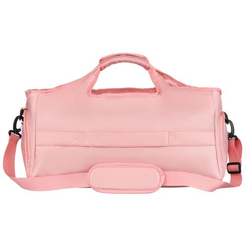 weekendowa torba podróżna z poliestru w różowym kolorze zamykana na suwak na Arena.pl