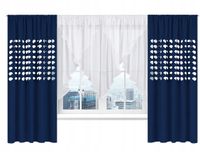 Firana i zasłony KOMPLET do salonu sypialni woal 300 KOPERTA zasłona dziury