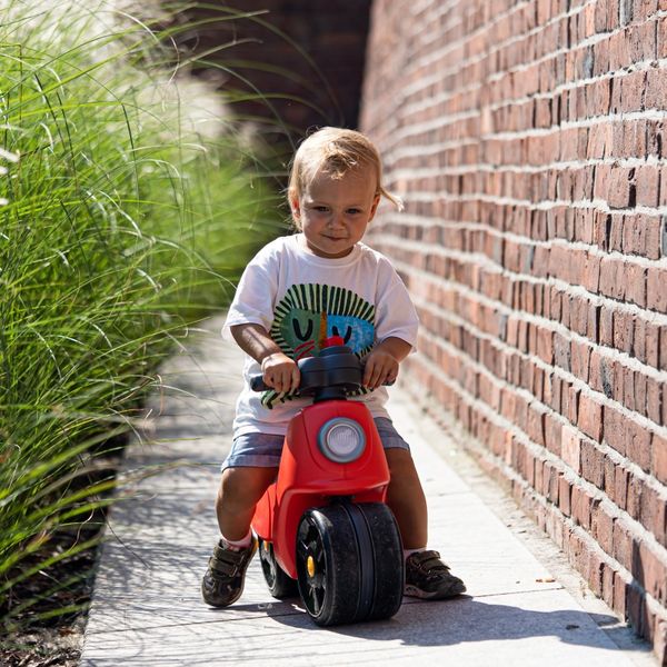 FALK Jeździk Scooter Strada Scooter Czerwony Ciche Opony od 1 Roku zdjęcie 6