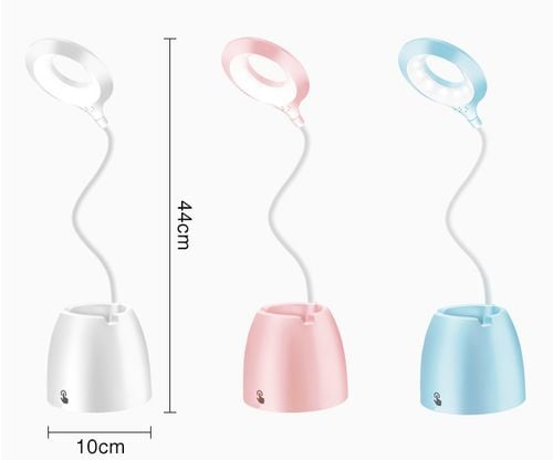 lampka biurkowa różowa z pojemnikiem na Arena.pl