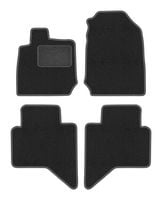 Dywaniki welurowe LUX Isuzu D-MAX III 2019- Pickup grafitowe z mocowaniami