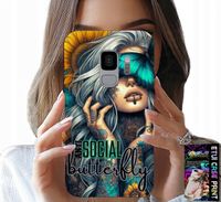 ETUI DO SAMSUNG GALAXY S9 - ANTI SOCIAL, BUTTERFLY, MOTYLEK, KOBIECE