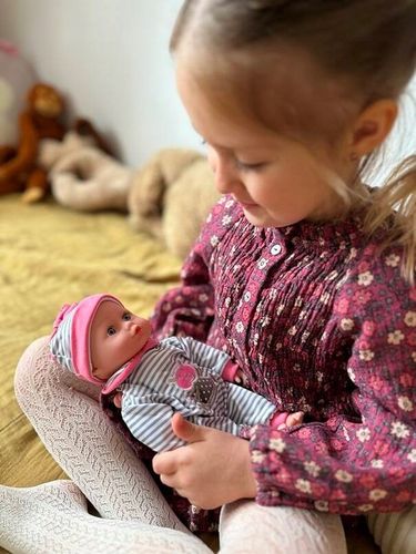 Lalka Bobas Miękka Niemowlę Mówi Śpiewa Interaktywna Niemowlak Mówiąca na Arena.pl