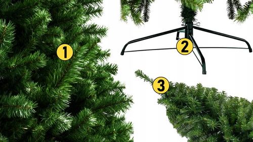 Choinka sztuczna jak żywa sosna zielona świąteczna dekoracyjna jodła 150 cm na Arena.pl