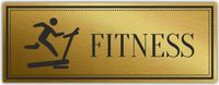 Tabliczka Złota Srebrna na drzwi FITNESS