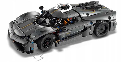 42173 - LEGO Technic - Szary hipersamochód Koenigsegg Jesko Absolut na Arena.pl