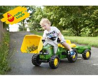 Rolly Toys Kid John Deere z przyczepą i łyżką