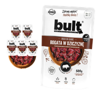 MOKRA KARMA DLA PSA BULT SASZETKA MIELONKA BOGATA W DZICZYZNĘ ZESTAW 6x500G