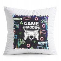 PODUSZKA BIAŁA PREZENT - GAMER GAMEPAD GAMBLING GRY