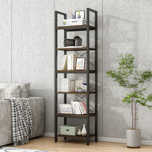 REGAŁ NA KSIĄŻKI BIBLIOTECZKA WĄSKI WYSOKI LOFT INDUSTRIAL SŁUPEK na Arena.pl