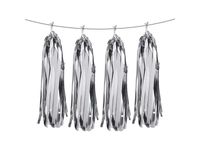 Girlanda imprezowa, frędzle, srebrny