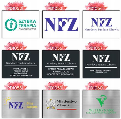nadruk UV dibond TABLICZKA 30x20 CM lekarska LOGO RZECZNIK PRAW PACJENTA na Arena.pl