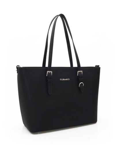 FLORA&CO torebka damska klasyczna sztywna z paskiem  na ramię V048 c.taupe na Arena.pl