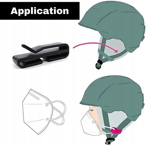 klips do kasków narciarskich klips do masek 12szt na Arena.pl