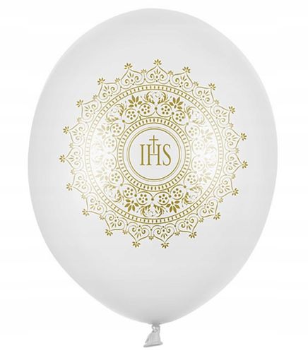 BALONY KOMUNIJNE x10 XXL dekoracja na pierwszą komunię komunia święta białe na Arena.pl