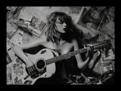 Plakat 18x13cm Młoda Gitarzystka na Arena.pl