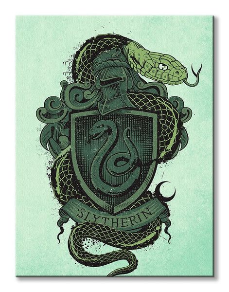 Harry Potter Slytherin - obraz na płótnie 60x80 cm zdjęcie 2