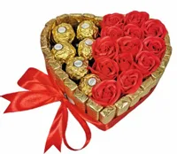 Prezent Słodka Niespodzianka Tort Serce Prezent dla Kobiety Dziewczyny