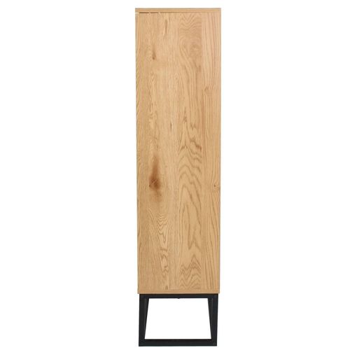 Regał Abbott dąb/czarny na Arena.pl