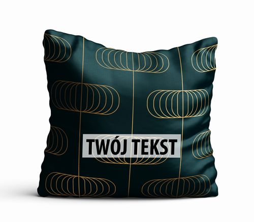 Poduszka Dekoracyjna GEOMETRYCZNA  z Twoim napisem G26 na Arena.pl