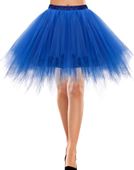 Spódnica tiulowa krótka tutu lata 50 retro vintage niebieska rozmiar S