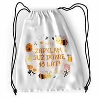 Plecak Urodziny 18 18Te Sportowy Szkolny Worek Z Nadrukiem Ze Zdjęciem