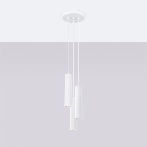 Lampa wisząca KARBON 3P biały na Arena.pl