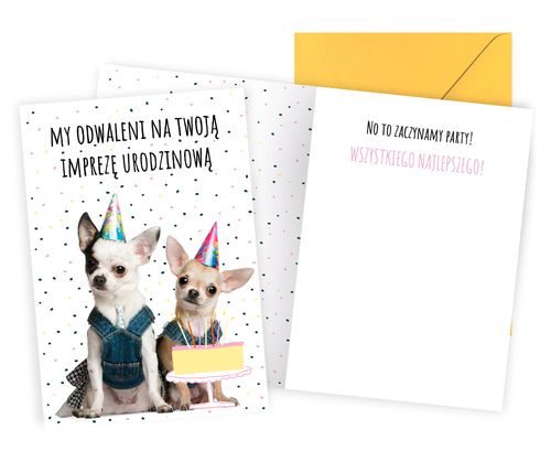 karnet Urodziny (impreza urodzinowa, pieski) PP-2269 na Arena.pl