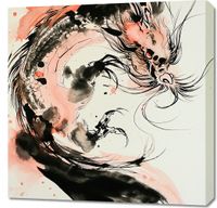 Obraz 70x70cm Smocza Furia